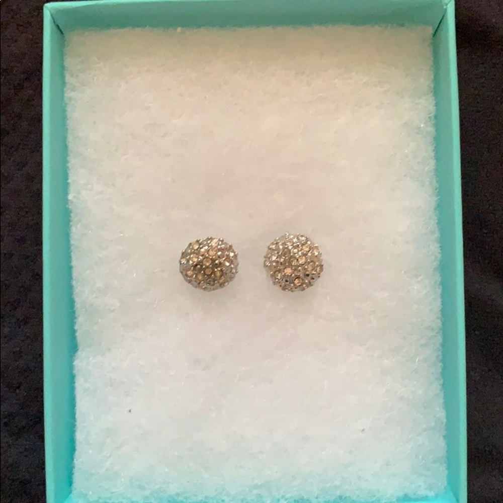 Sliver crystal studs
